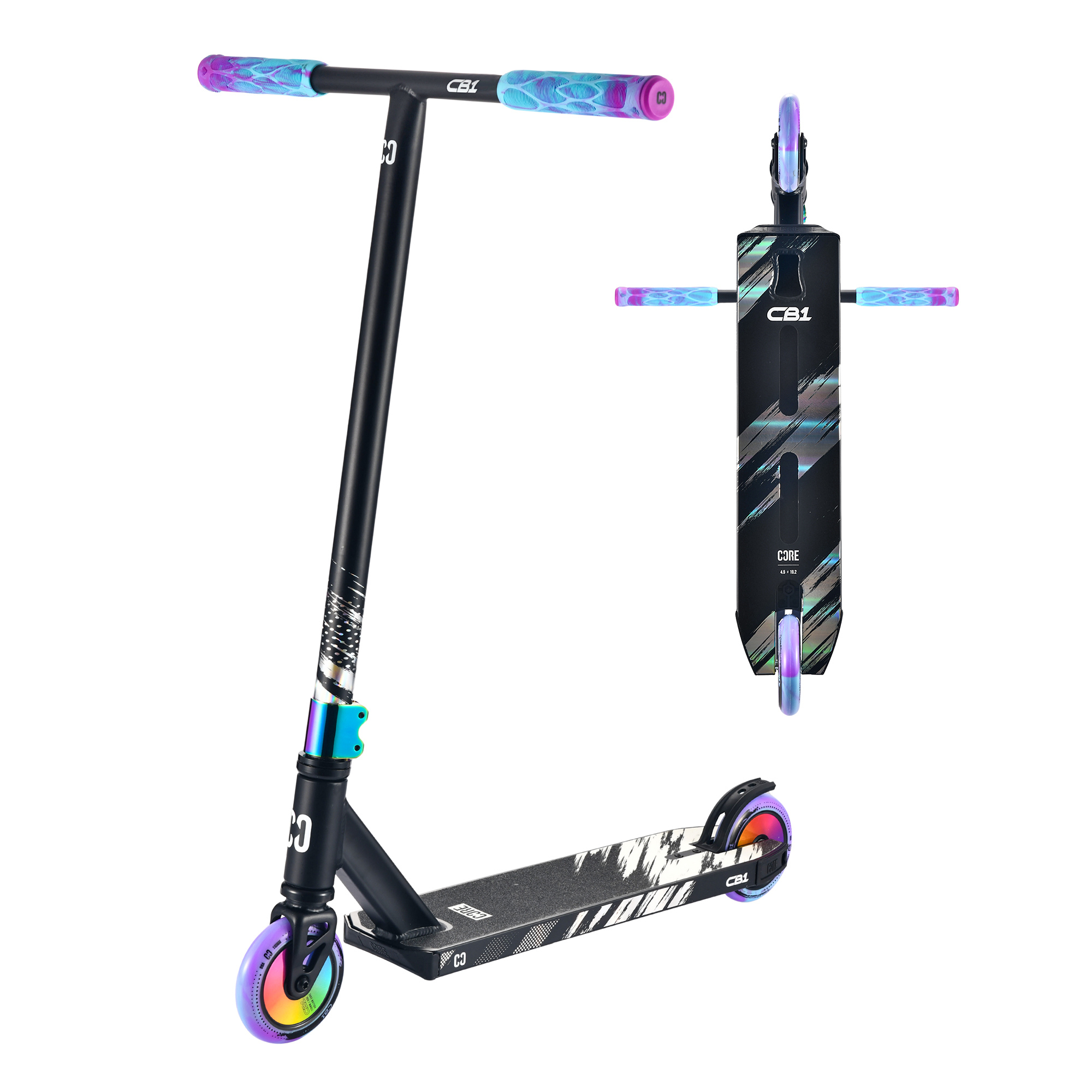 CORE CB1 Beginner Stunt Scooter Scooters for Kids Kick Scooters Push Scooters Children's Scooters Beginner Scooters Kids_aged6+ Mongoose Scooter InvertScooter MGP MaddGear MGPKick Halfords Scooters Neo Scooters Vokul Scooters Fuzion Scooters Boldcube Boldcubescooters Neochrome, Rainbow, Neon, Oil slick