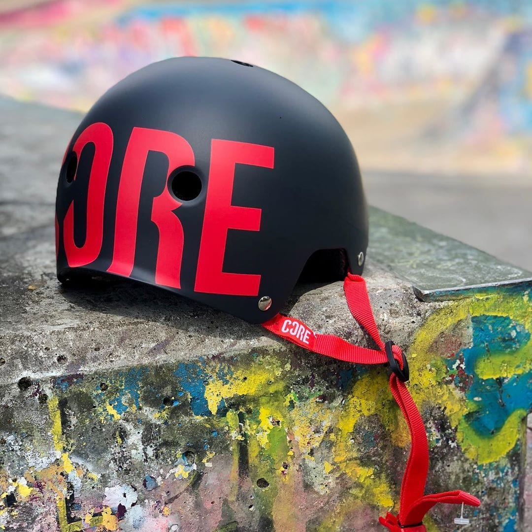 CORE Street Helmet Black/Red I Street Helmet Skatepark
