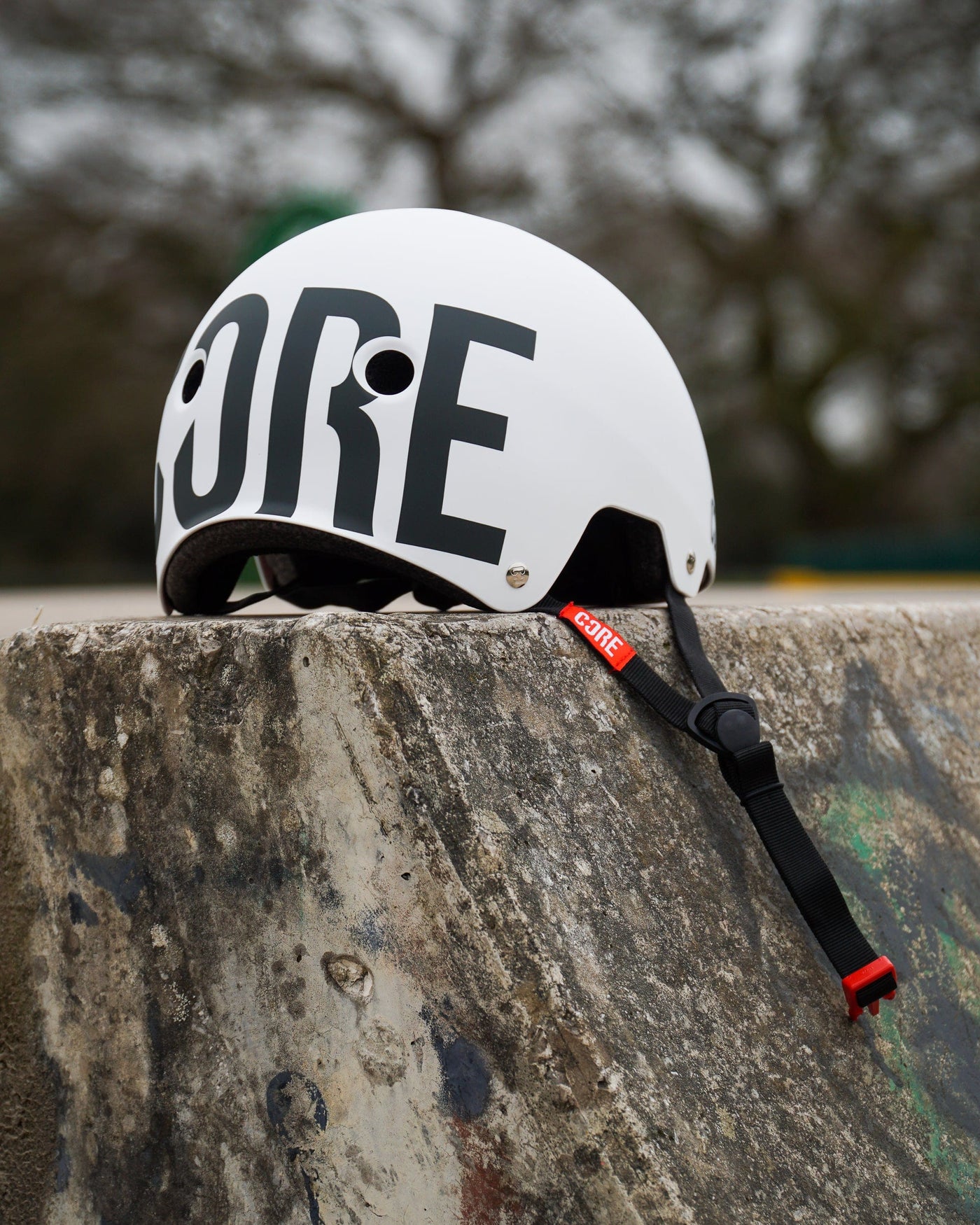 CORE Street Helmet White I Street Helmet Alt View Back Skatepark