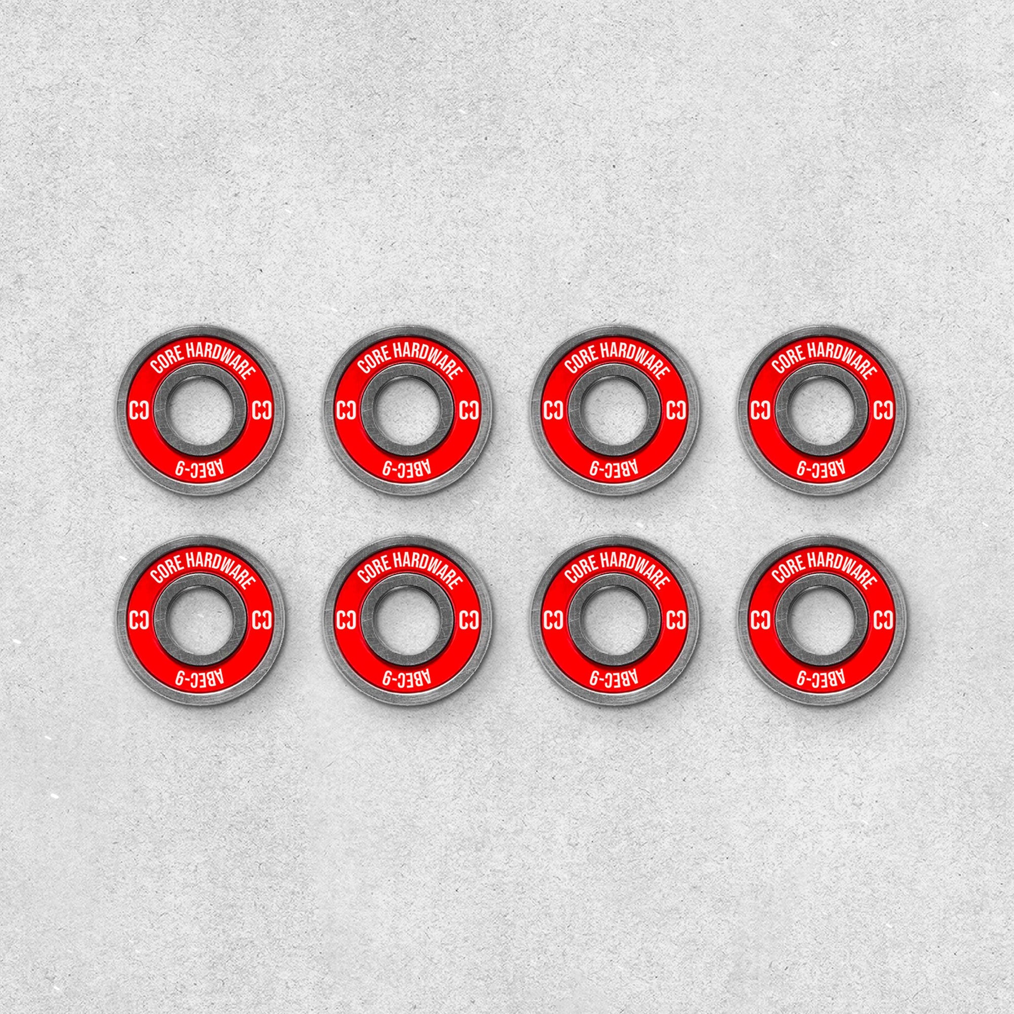 CORE Skate Bearings Skateboard Bearings and Scooter Bearings Red