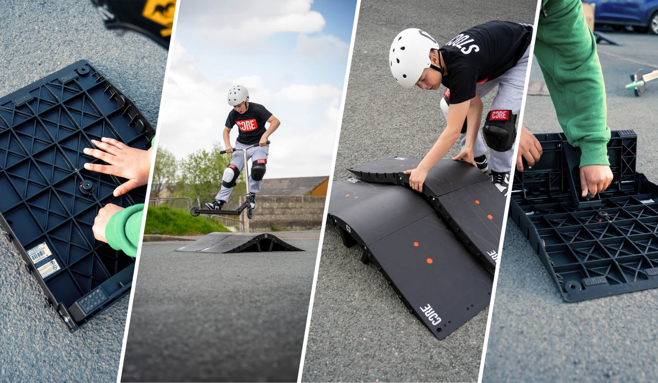 Skate Ramps & Grind Rails | Plastic Ramps Modular | CORE Action Sports ...