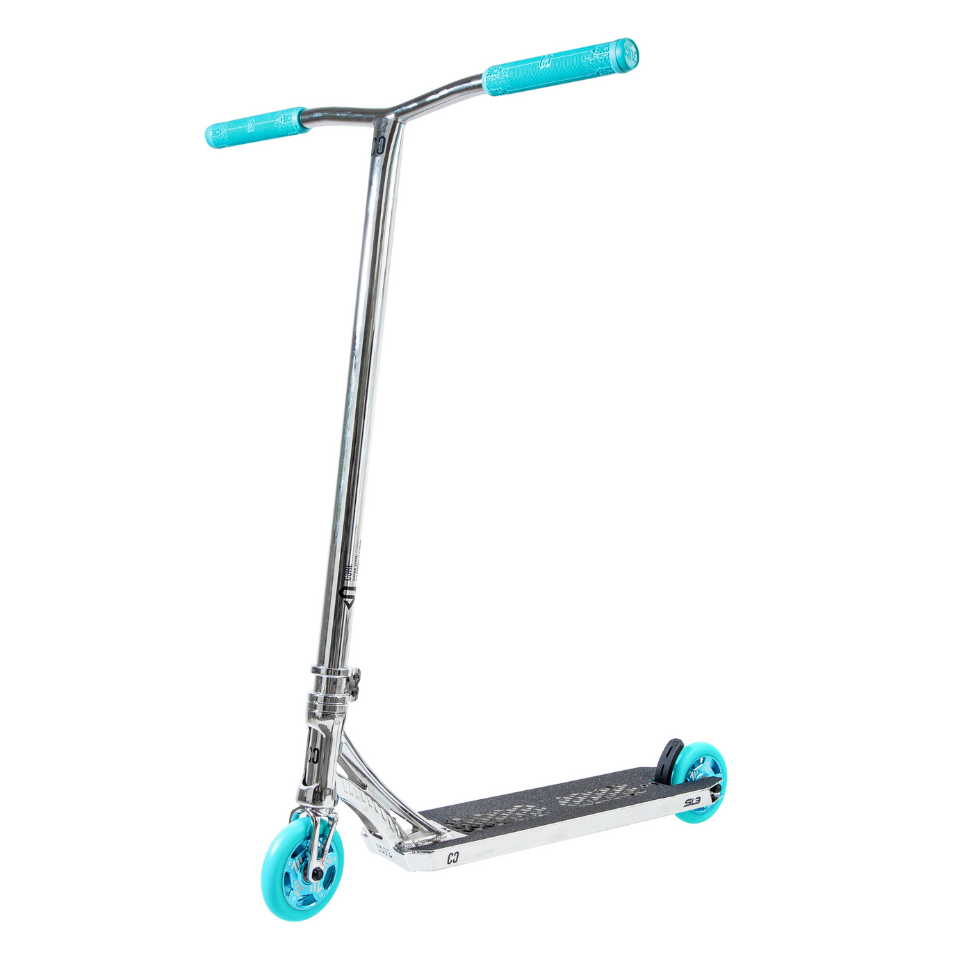 CORE SL3 Complete Stunt Scooter - Chrome/Teal