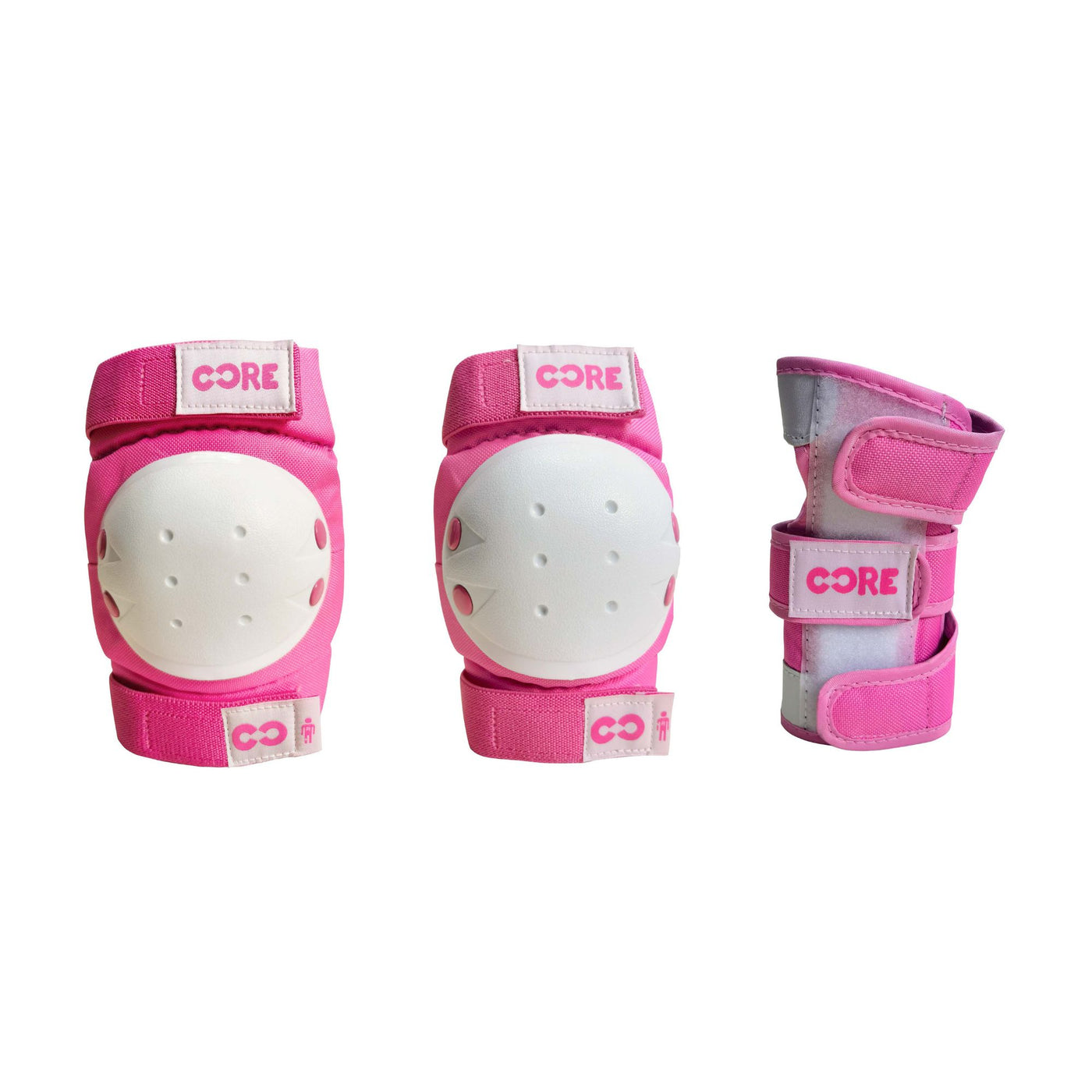 CORE Protection Junior Triple Pad Set (Knee/Elbow/Wrist) - Pink