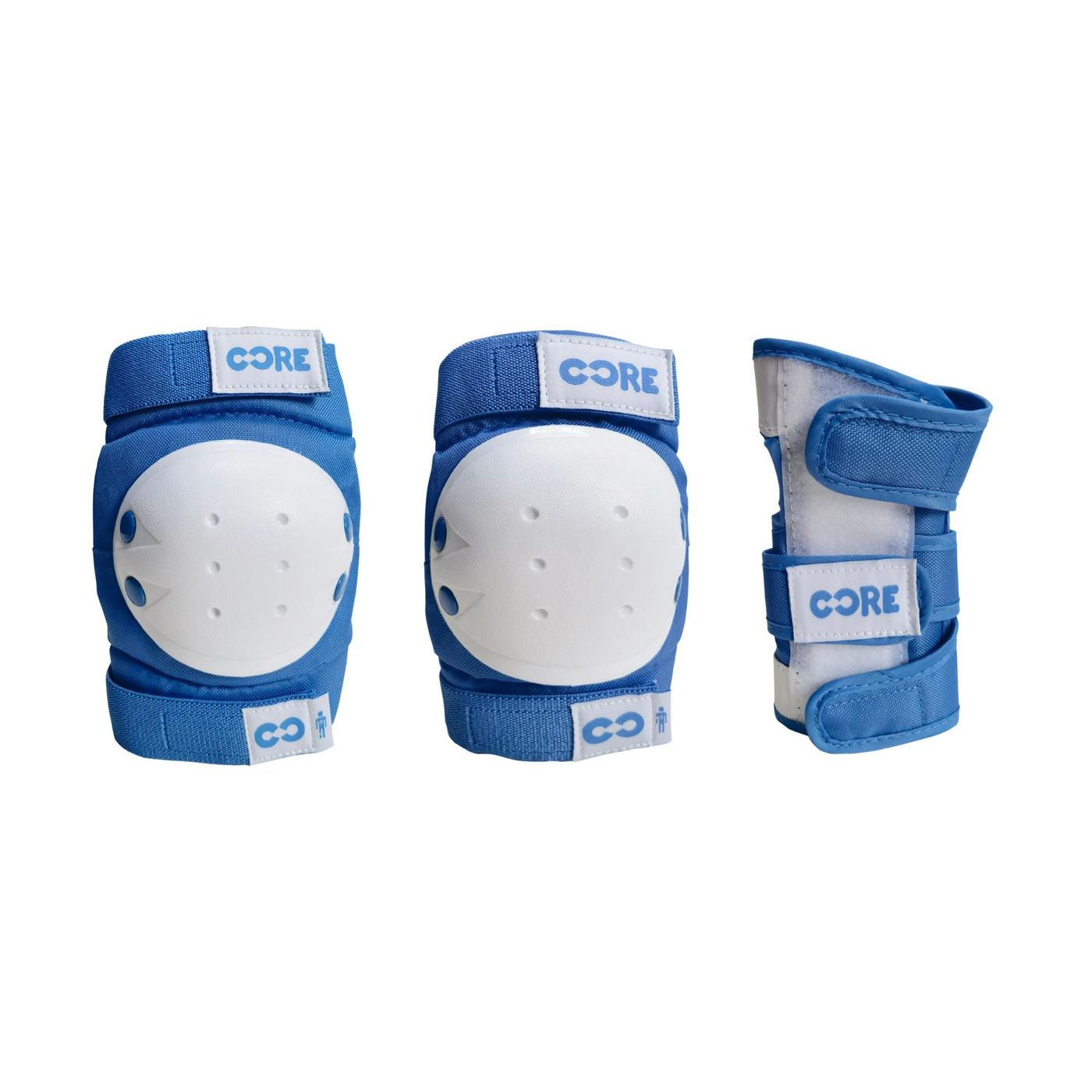CORE Protection Junior Triple Pad Set (Knee/Elbow/Wrist) - Blue