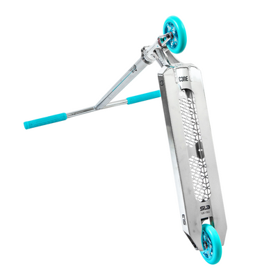 CORE SL3 Complete Stunt Scooter - Chrome/Teal