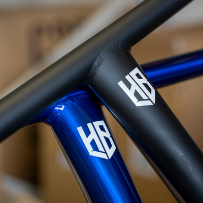 CORE Limited Edition Halfbarz Titanium Stunt Scooter Bars 680mm SCS/HIC - Laser Blue/Raw