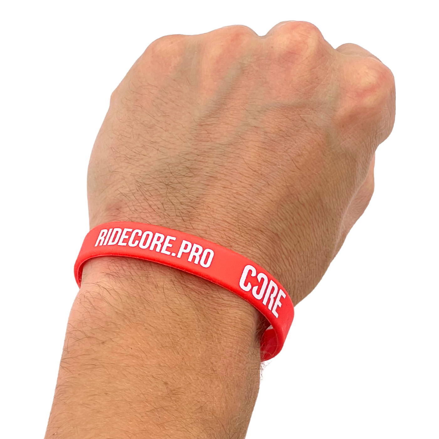 CORE Rubber Wristband - Red/White