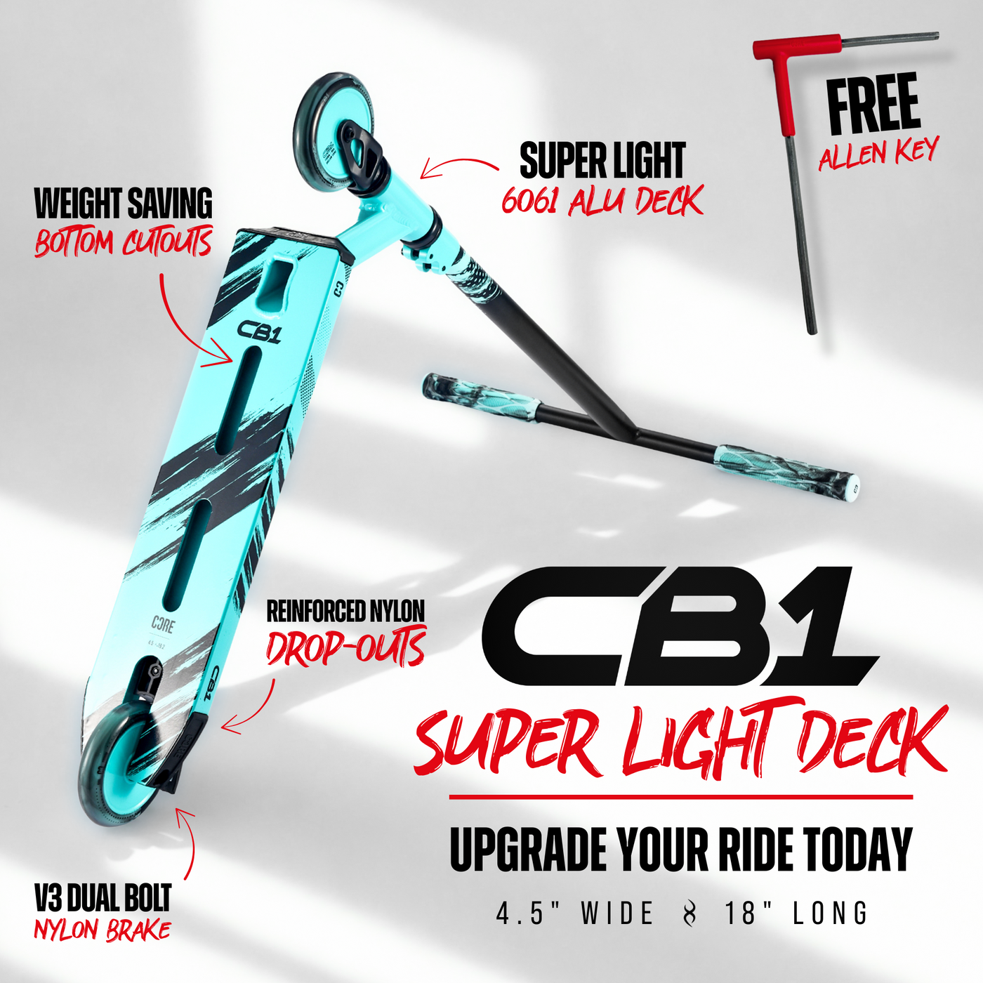 CORE CB1 Beginner Stunt Scooter - Teal/Black