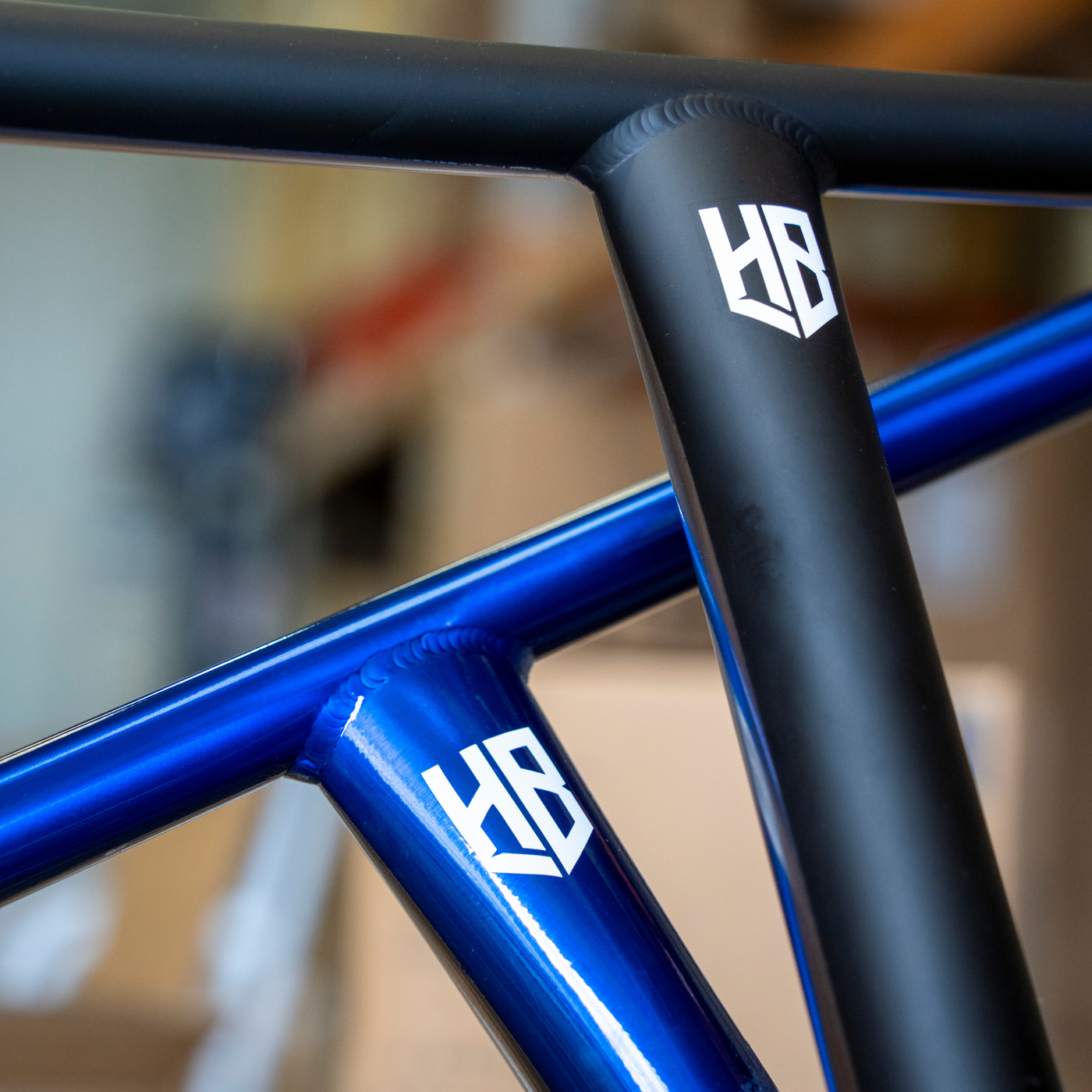 CORE Limited Edition Halfbarz Titanium Stunt Scooter Bars 680mm SCS/HIC - Laser Blue/Raw