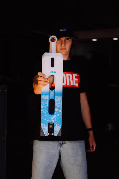 CORE SL2 Corey Sponseller Signature Scooter Deck - White/Blue (LE)