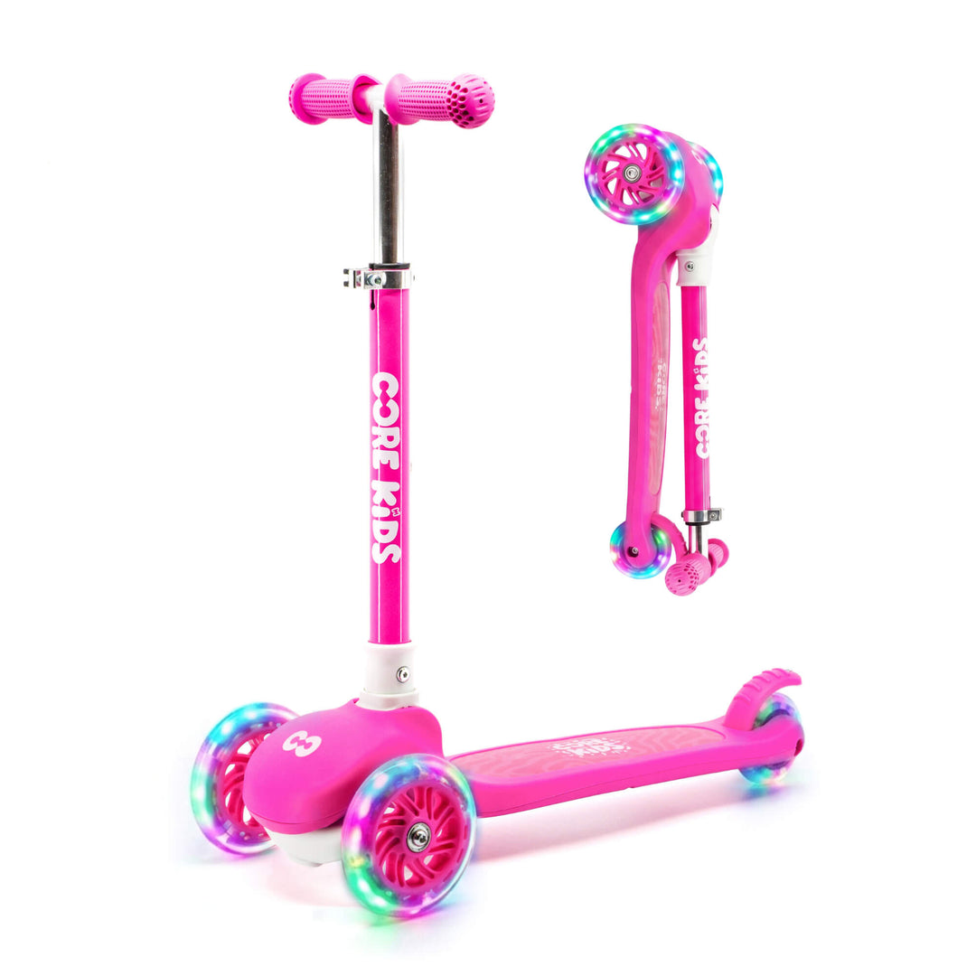 CORE Kids Foldy 3 Wheel Scooter - Pink – CORE Action Sports