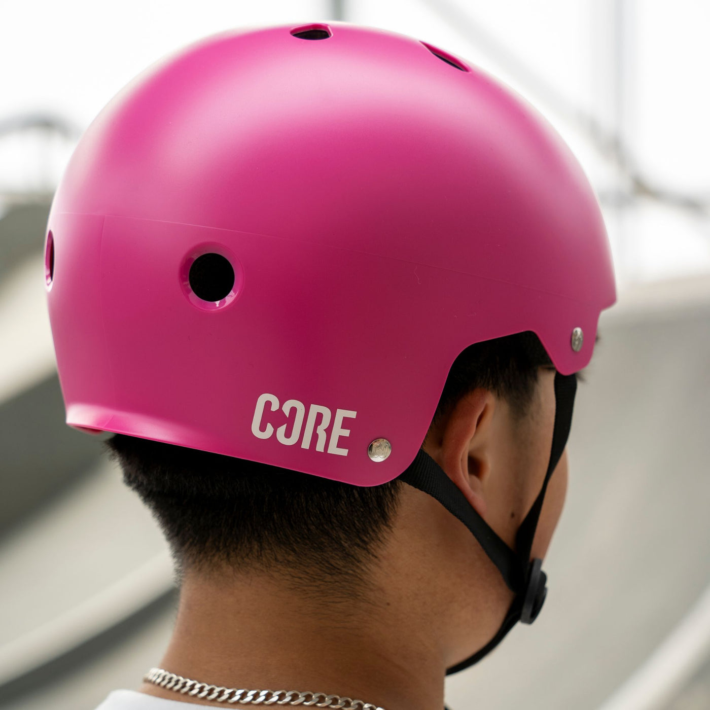 CORE Action Sports Helmet – Hot Pink