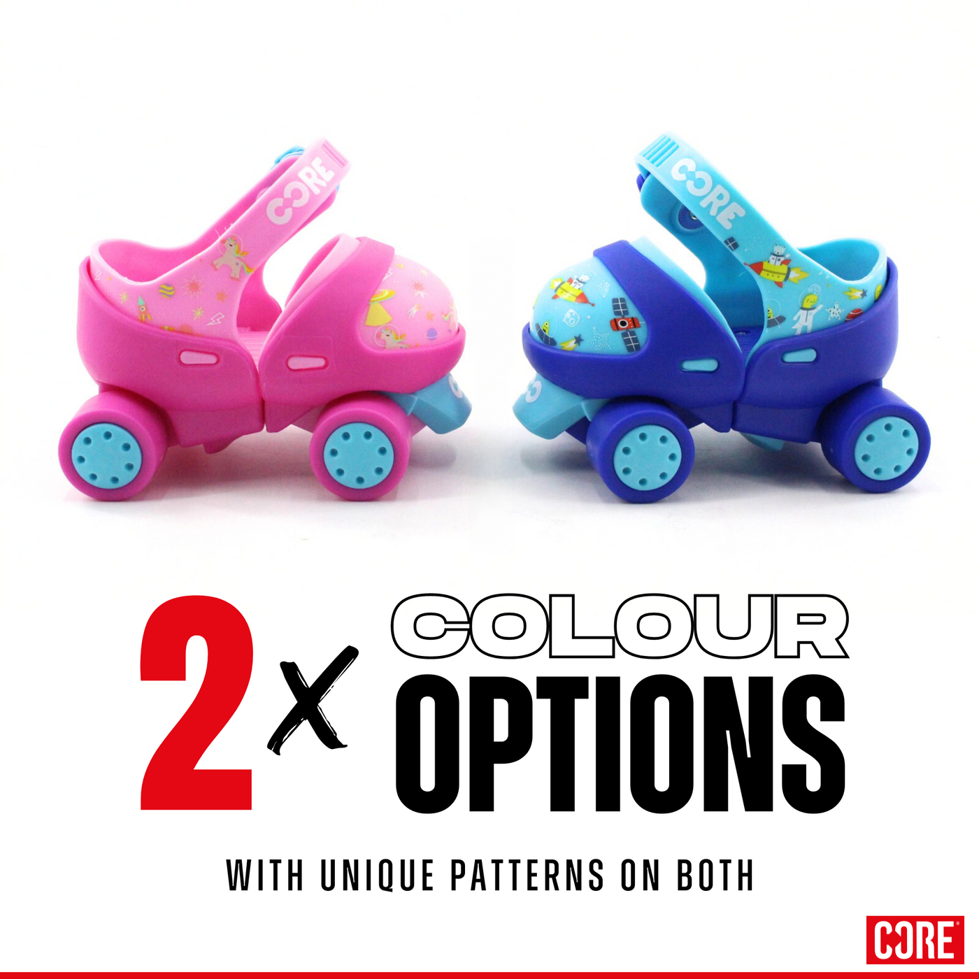 CORE Kids Stomp & Roll Adjustable Learner Skate - Blue