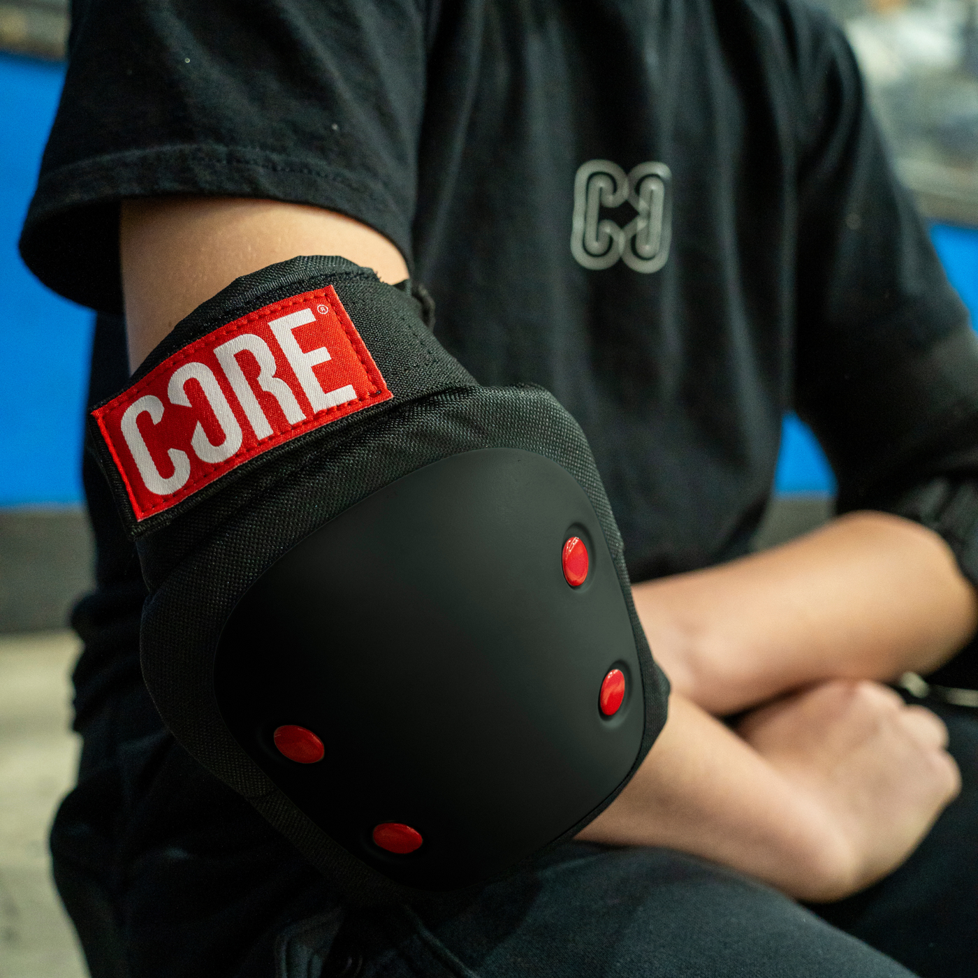 CORE Protection Skate Triple Pad Set - Red (Knee/Elbow/Wrist)