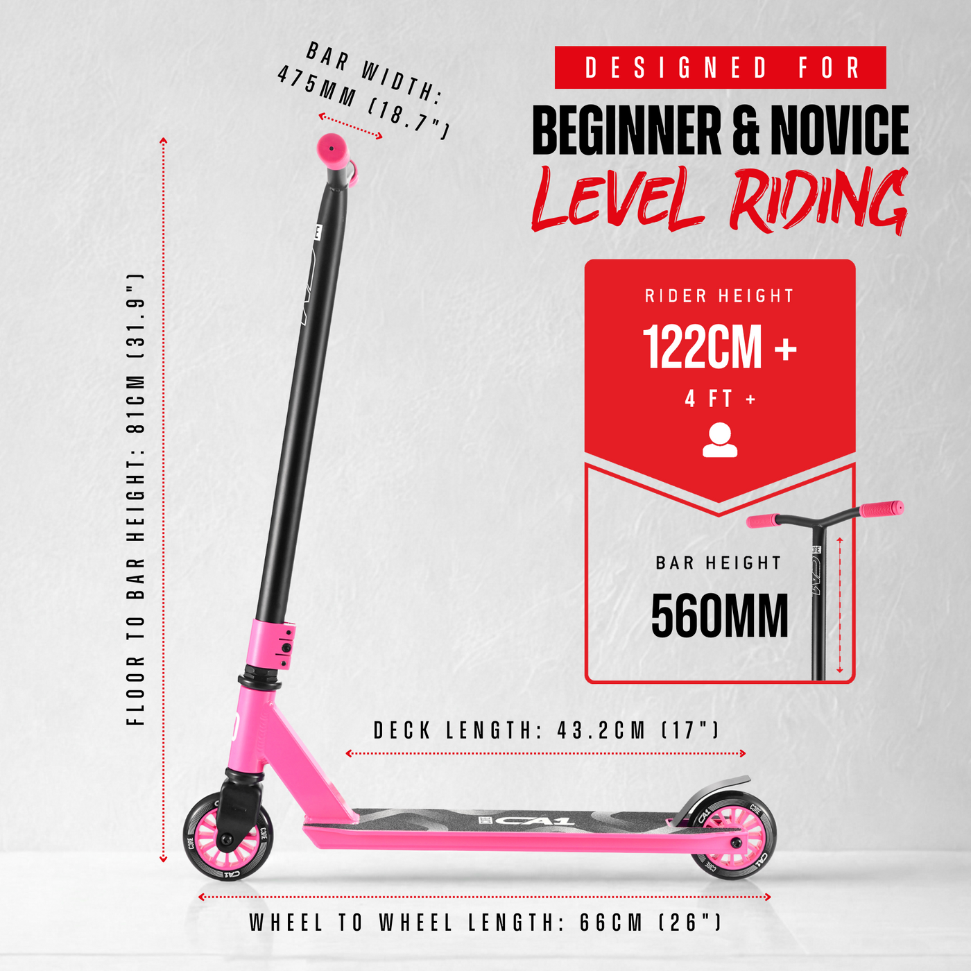 CORE CA1 Beginner Stunt Scooter - Pink