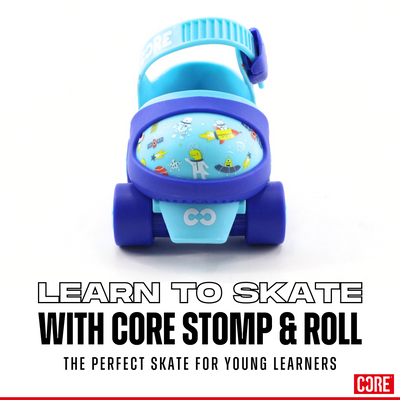 CORE Kids Stomp & Roll Adjustable Learner Skate - Blue