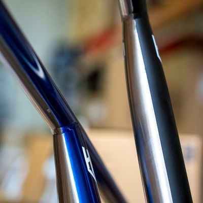 CORE Limited Edition Halfbarz Titanium Stunt Scooter Bars 680mm SCS/HIC - Laser Blue/Raw