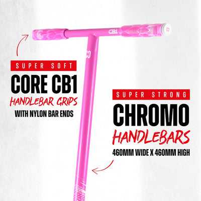 CORE CB1 Beginner Stunt Scooter - White/Pink