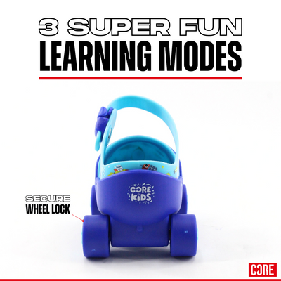 CORE Kids Stomp & Roll Adjustable Learner Skate - Blue
