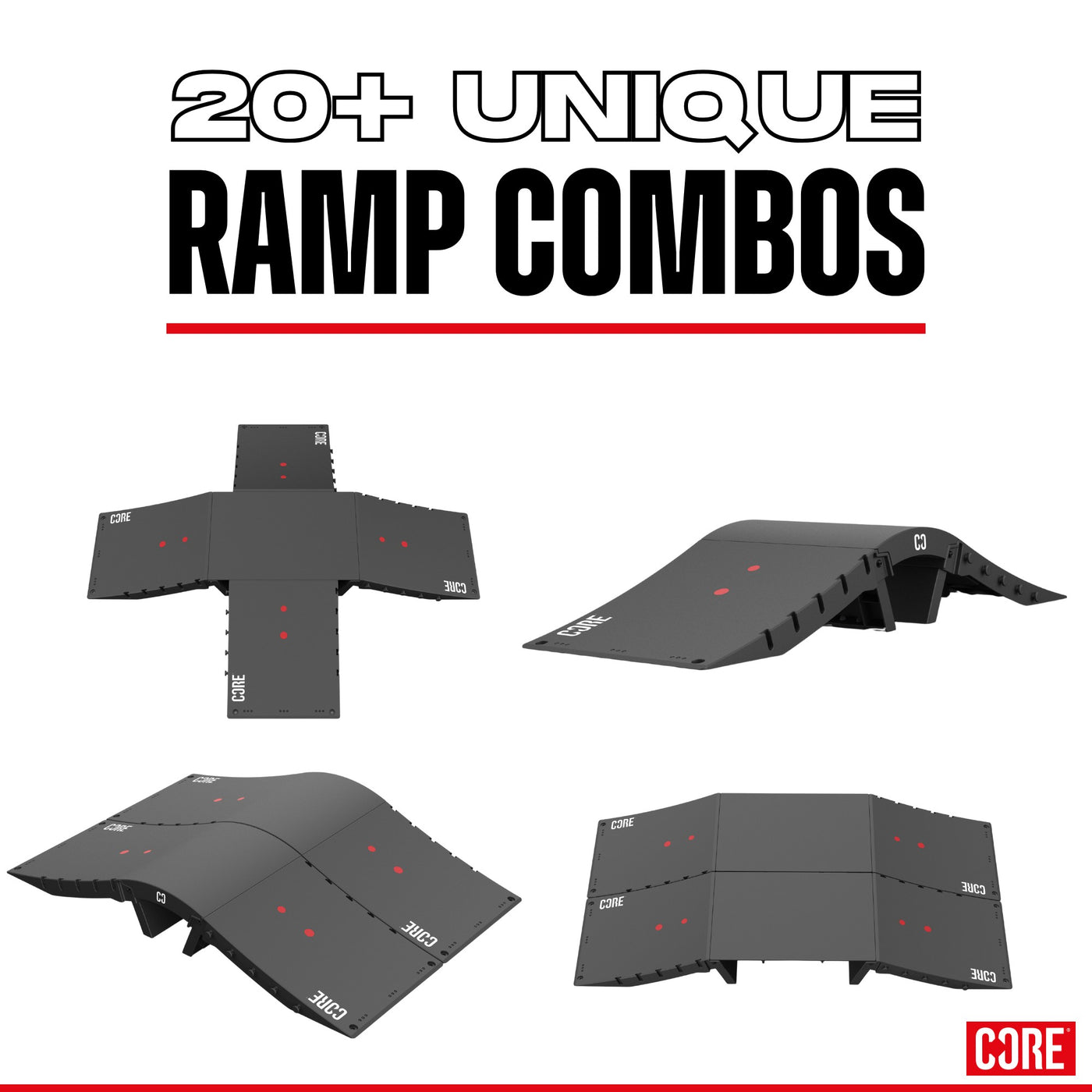 CORE Skate Ramp - Mini Kicker Ramp (Foldable) - CORE Action Sports