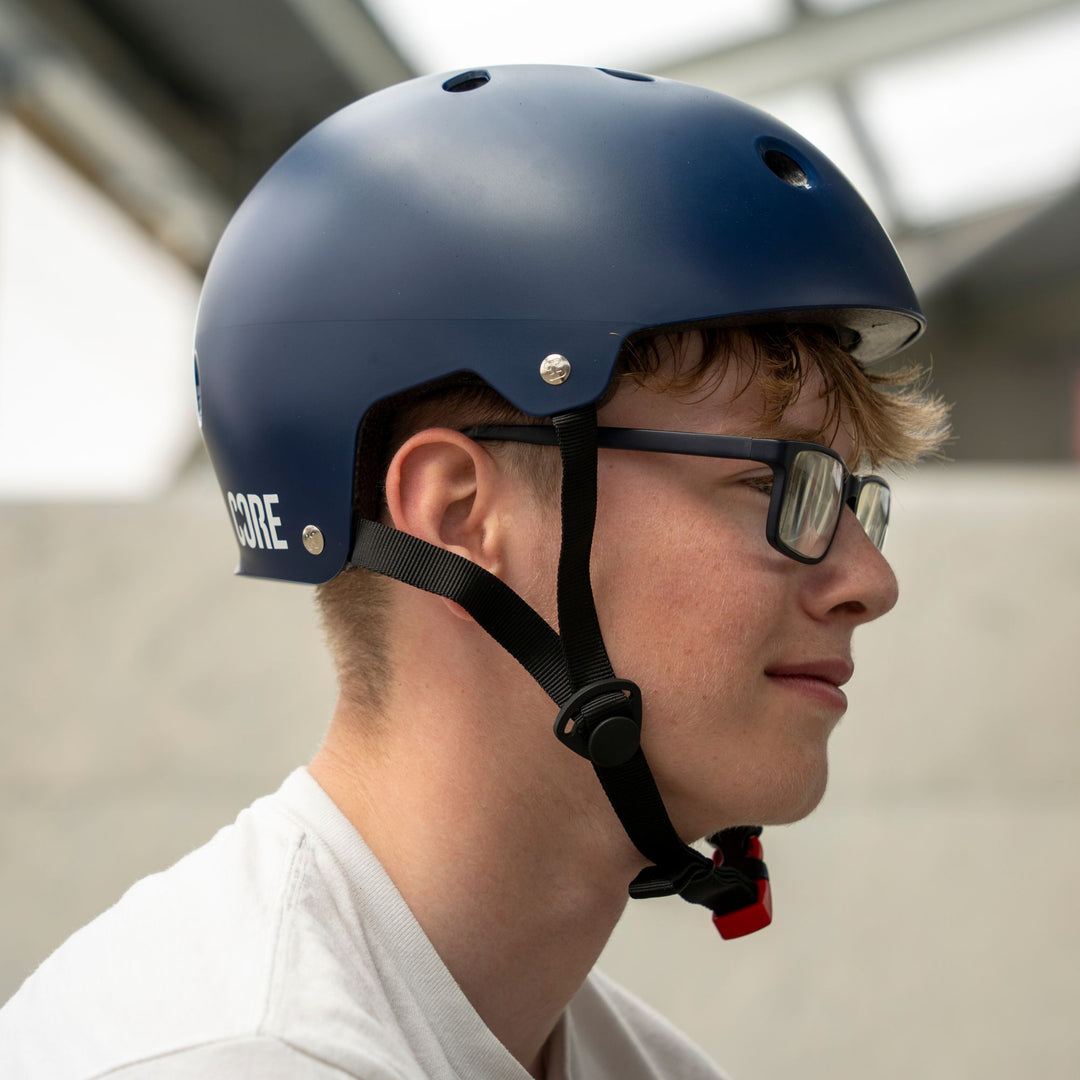 bike skateboard helmets dual use blue Core Action Sports BMX Helmet Navy Blue I Skateboard Helmet