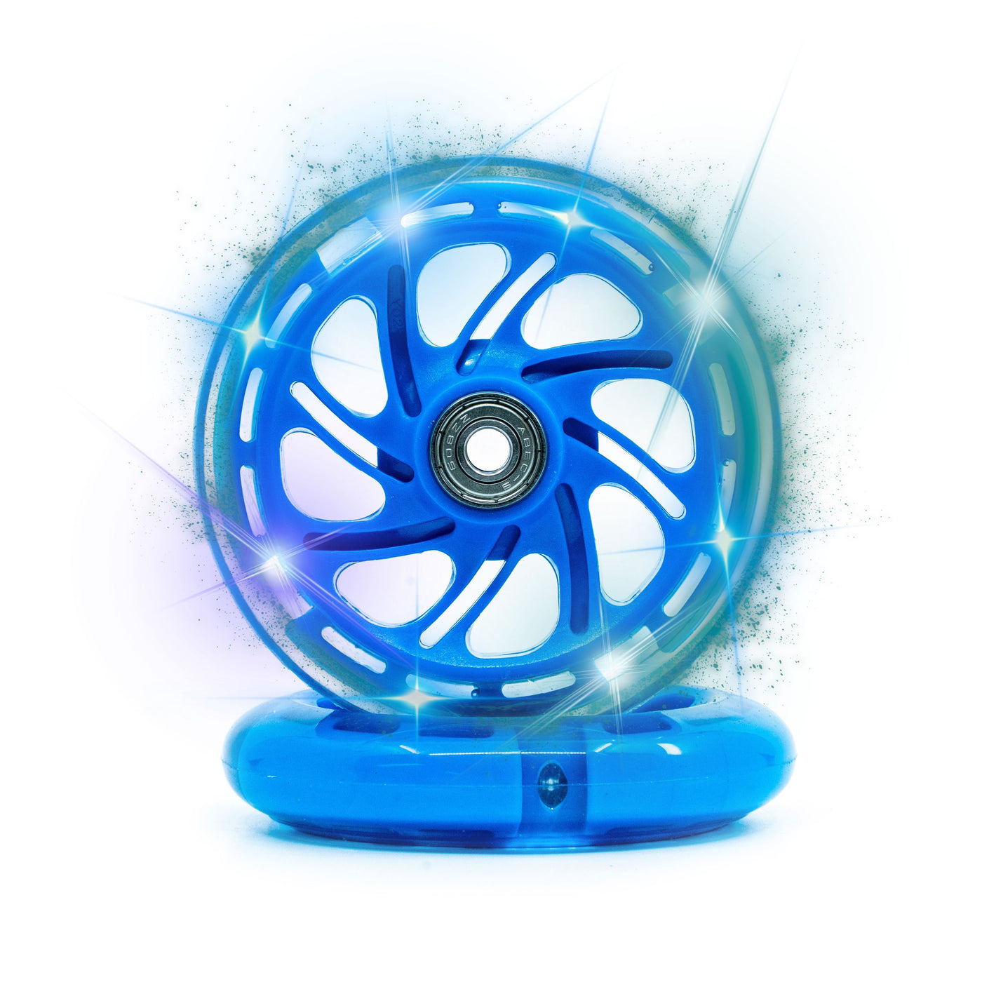 CORE LED Scooter Wheels 110mm - Blue (PAIR)