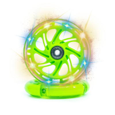 CORE LED Scooter Wheels 110mm - Green (PAIR)