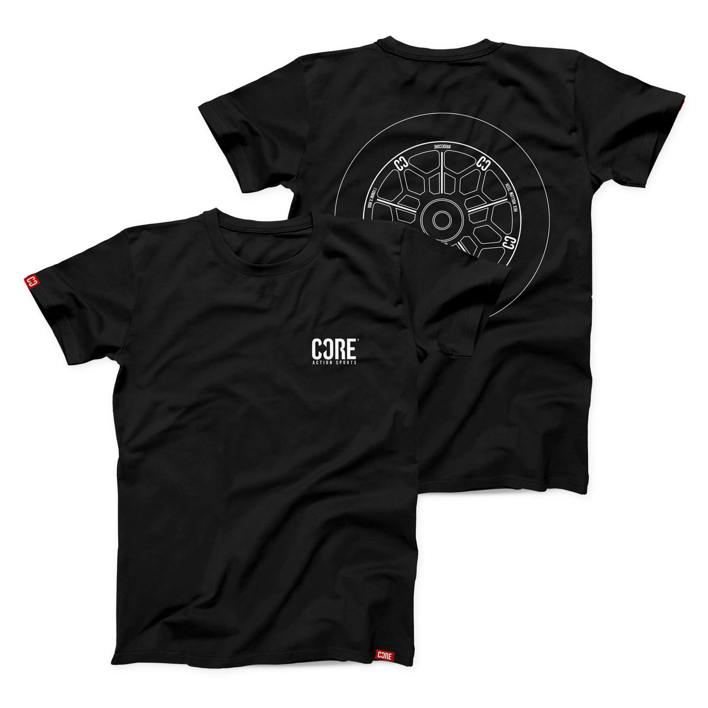 CORE Hex Wheel, Pro T-Shirt - Black