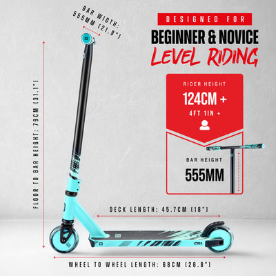 CORE CB1 Beginner Stunt Scooter - Teal/Black