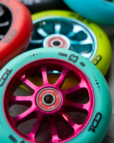 CORE CD1 Spoked Stunt Scooter Wheel 110mm - Pink/Teal