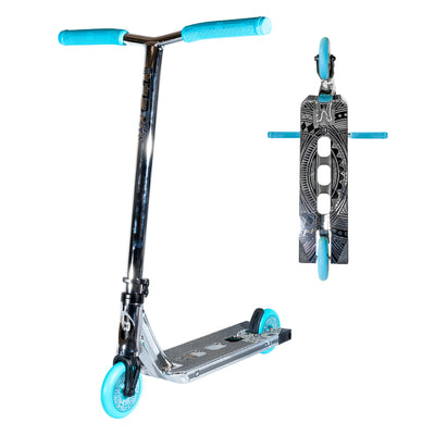 CORE Mini CL1 Complete Stunt Scooter – Chrome/Teal LE