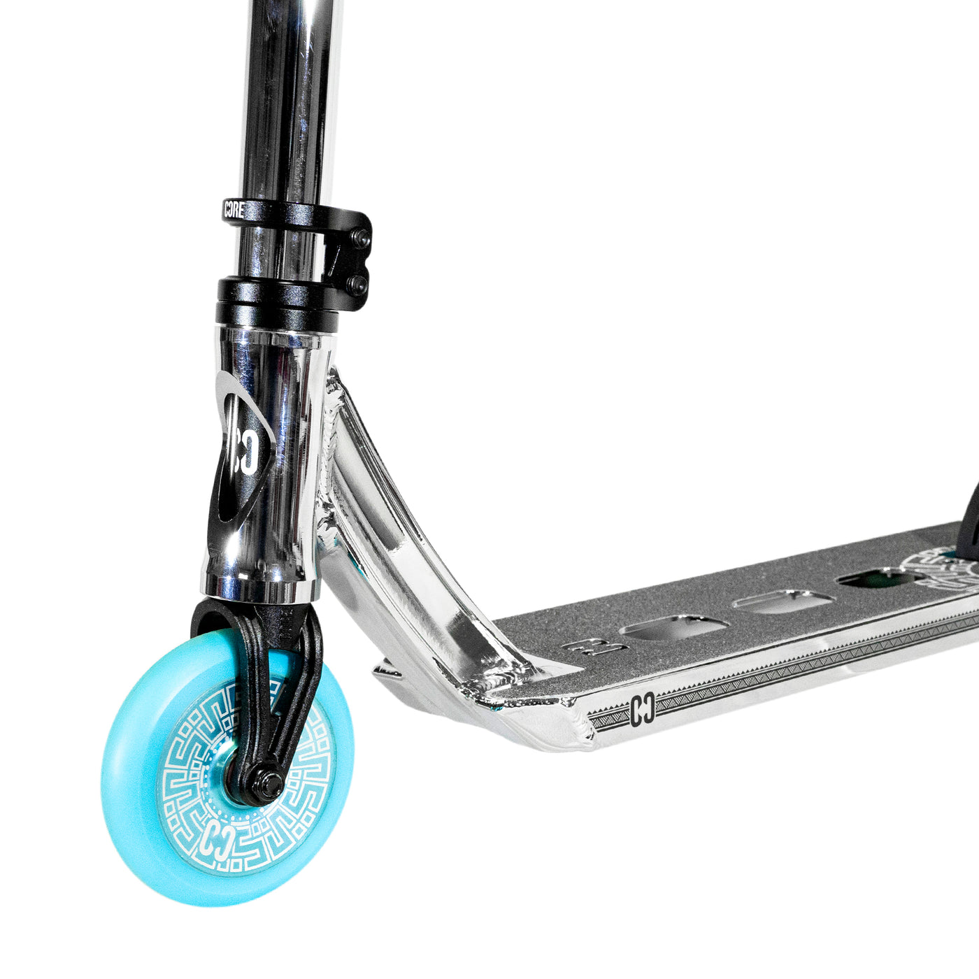 CORE Mini CL1 Complete Stunt Scooter – Chrome/Teal LE