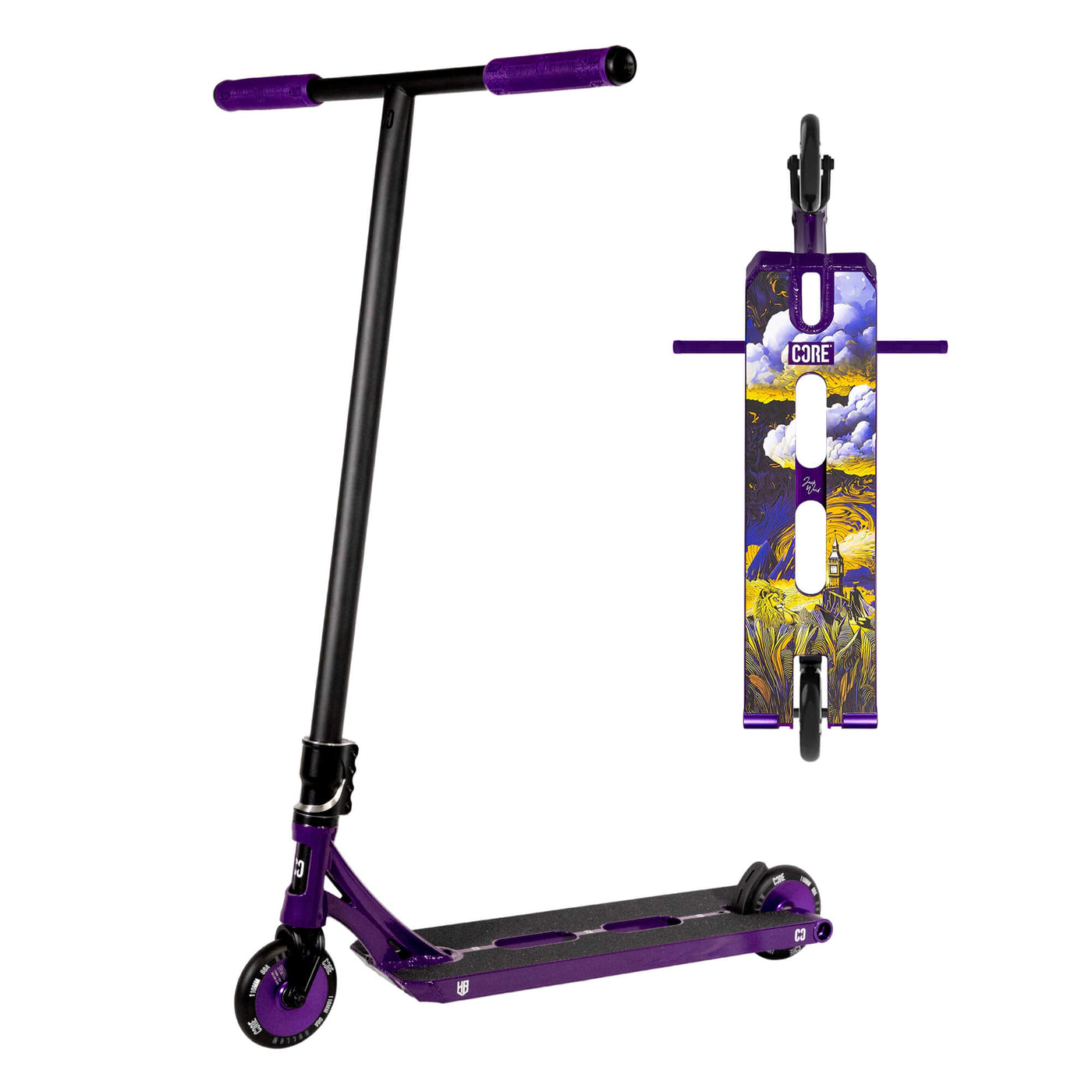 CORE ST2 Complete Stunt Scooter Jack "HALFBARZ" Ward - LE Purple/Black