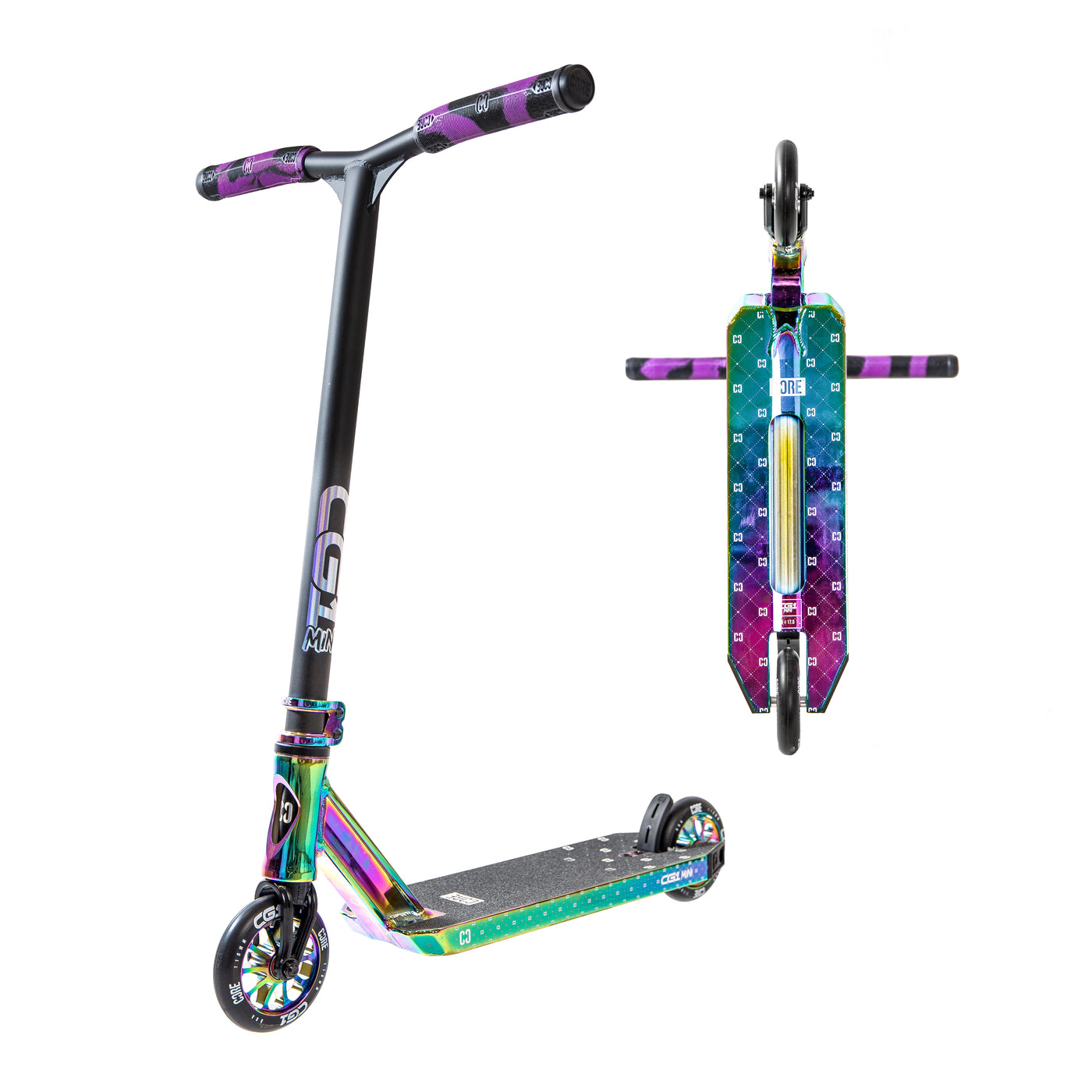 CORE CG1 Mini Complete Stunt Scooter Scooters for Kids Kick Scooter Blunt Prodigy MGP Madd Gear Scooter CORE_Scooters COREUK CL1Scooter MPG Scootersforkids Trick Scooters Rainbow Scooter Neo Chrome NeonChrome Mini Scoot Prodigy XS