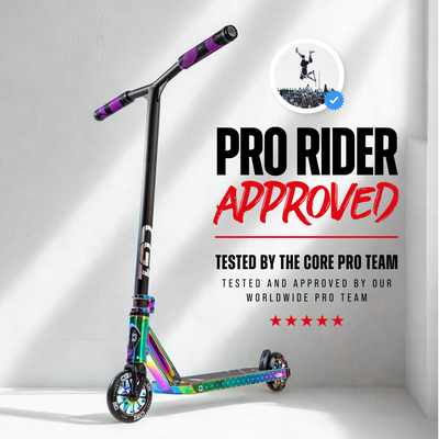 Scooters for Kids Kick Scooter Blunt Prodigy MGP Madd Gear Scooter CORE_Scooters COREUK CL1Scooter MPG Scootersforkids Trick Scooters Neon Chrome Neo RainbowScooter Neochrome Scooter Jetfuel 
