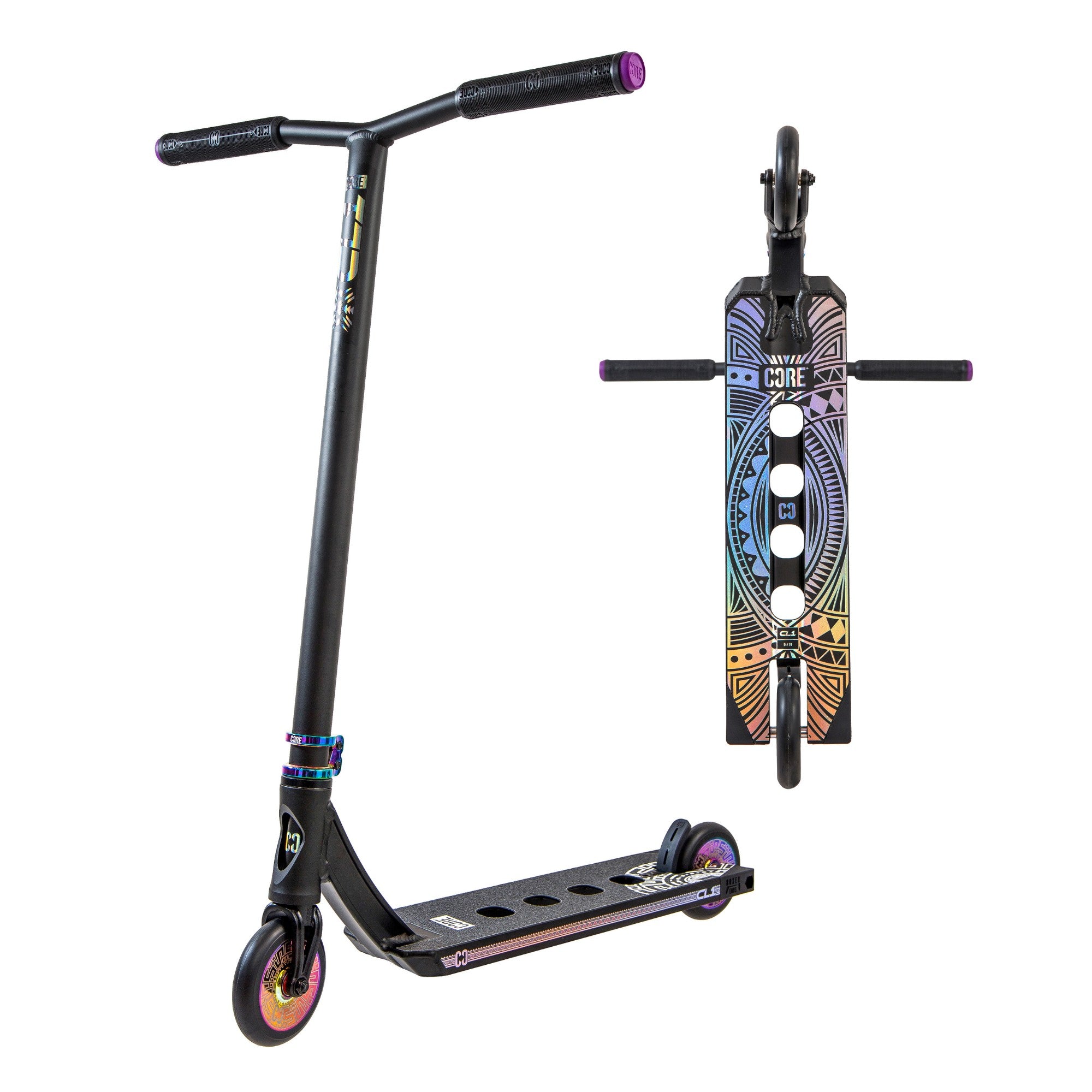 Core Complete CORE CL1 Complete Stunt Scooter - Black/Neo LE - CORE Action Sports
