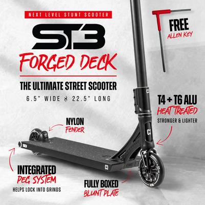 CORE ST3 Complete Stunt Scooter Pro Stunt Scooter Scooters for Kids Scooters for adults Street Scooter Street riding wide deck SL3 Tilt Scooter Aztek Prodigy Scoot Scootering T bars 