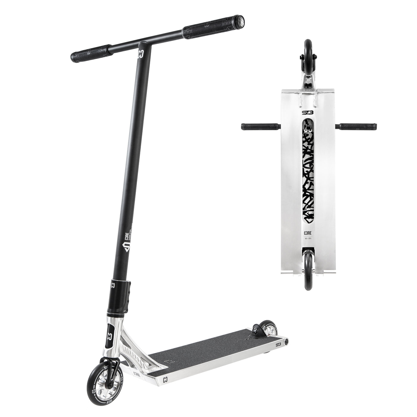 CORE ST3 Complete Stunt Scooter Pro Stunt Scooter Scooters for Kids Scooters for adults Street Scooter Street riding wide deck SL3 Tilt Scooter Aztek Prodigy Scoot Scootering T bars 