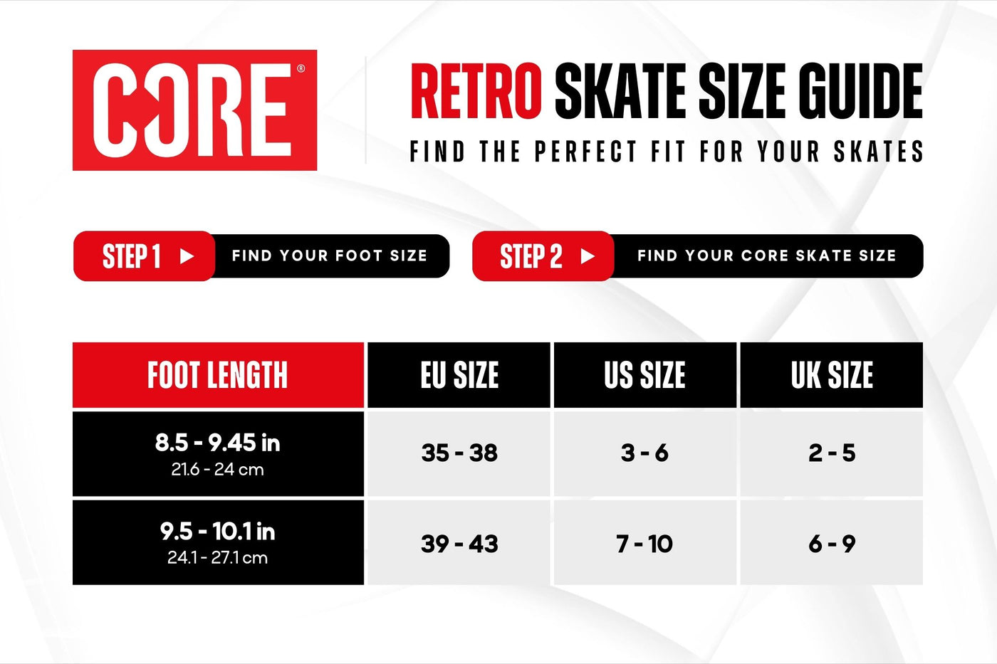 CORE Retro Inline Adjustable Skate - Black