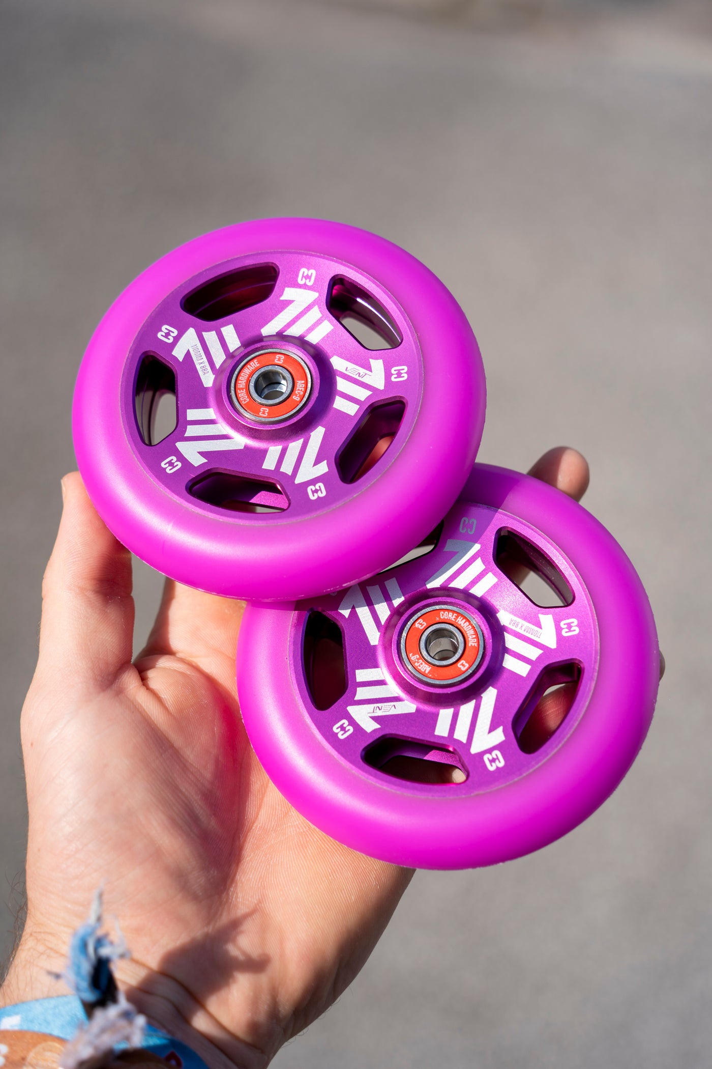 CORE Vent Hollow 110mm Stunt Scooter Wheel - Pink