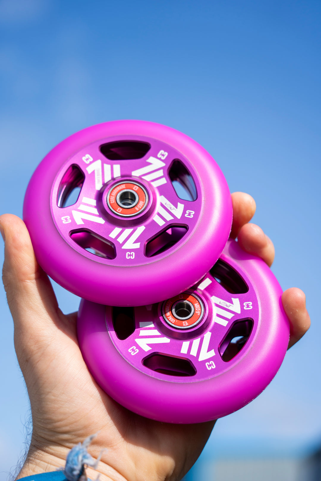 CORE Vent Hollow 110mm Stunt Scooter Wheel - Pink - CORE