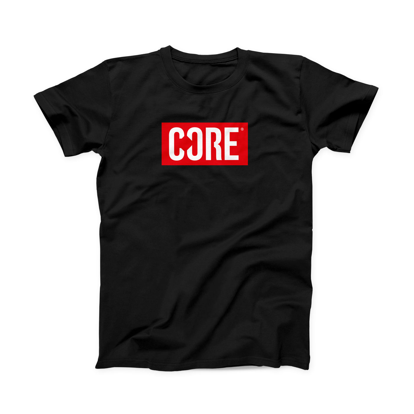 CORE Box Logo T-Shirt – Schwarz/Rot