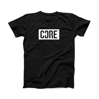 CORE Box Logo T-Shirt – Schwarz/Weiß