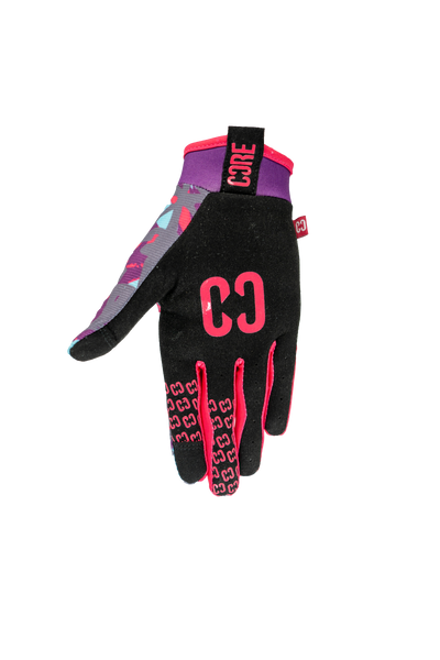 CORE Protection Aero BMX Bike Gloves - Neon Splat