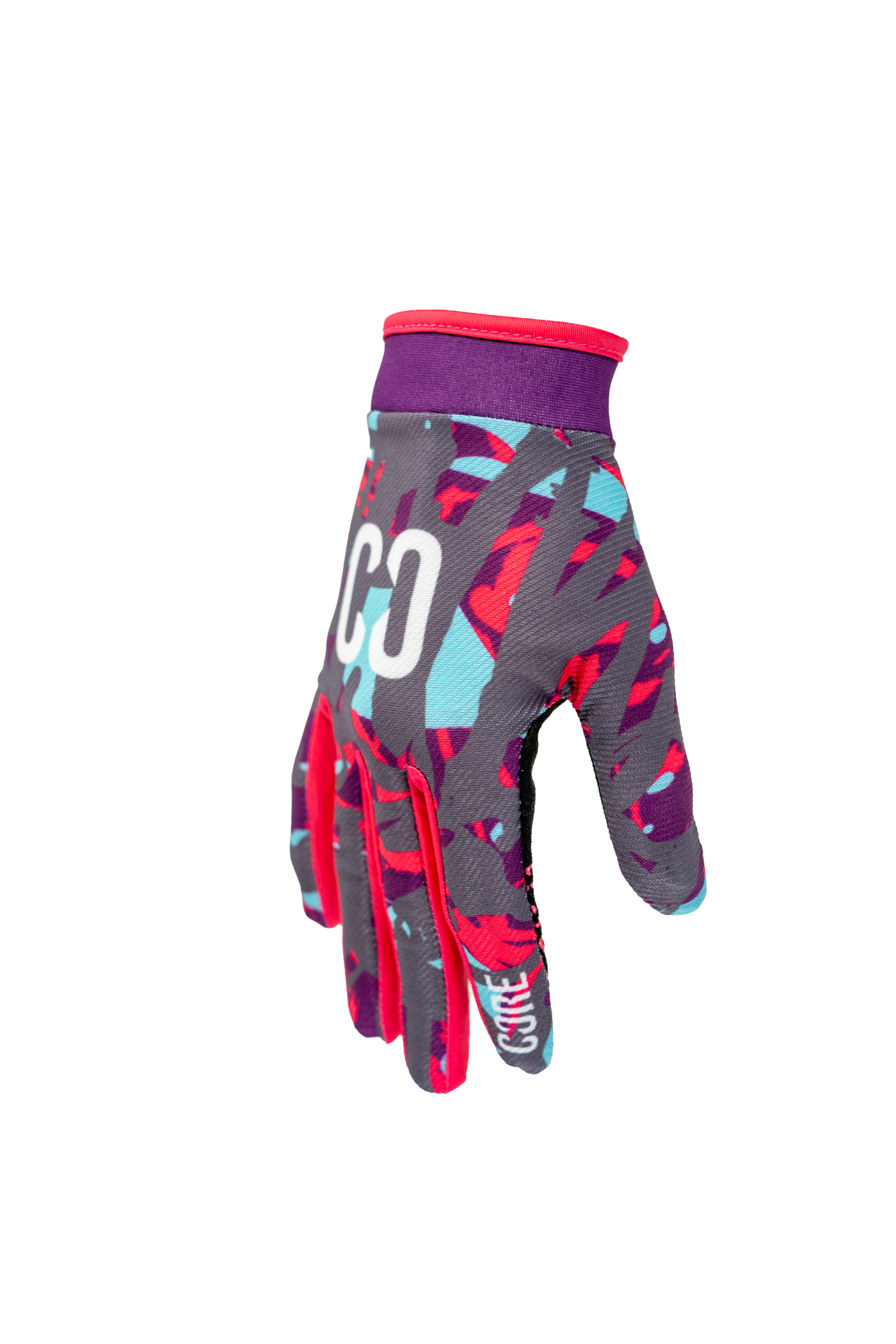 CORE Protection Aero BMX Bike Gloves - Neon Splat