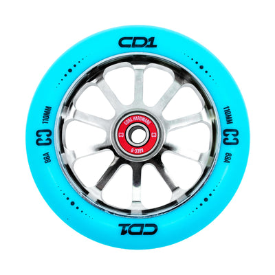 CORE CD1 Spoked Stunt Scooter Wheel 110mm - Blue/Chrome