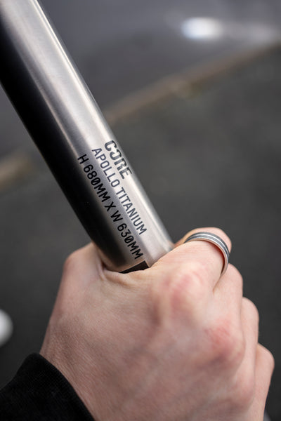 CORE Apollo V2 Titanium Stunt Scooter Bars 680mm SCS/HIC - Raw