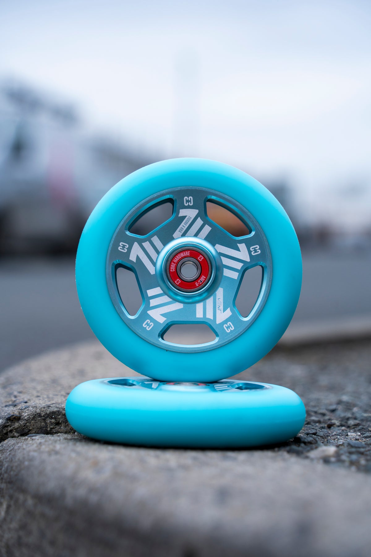 Vented Rims CORE Vent Hollow 110mm Stunt Scooter Wheel - Teal - CORE Action Sports