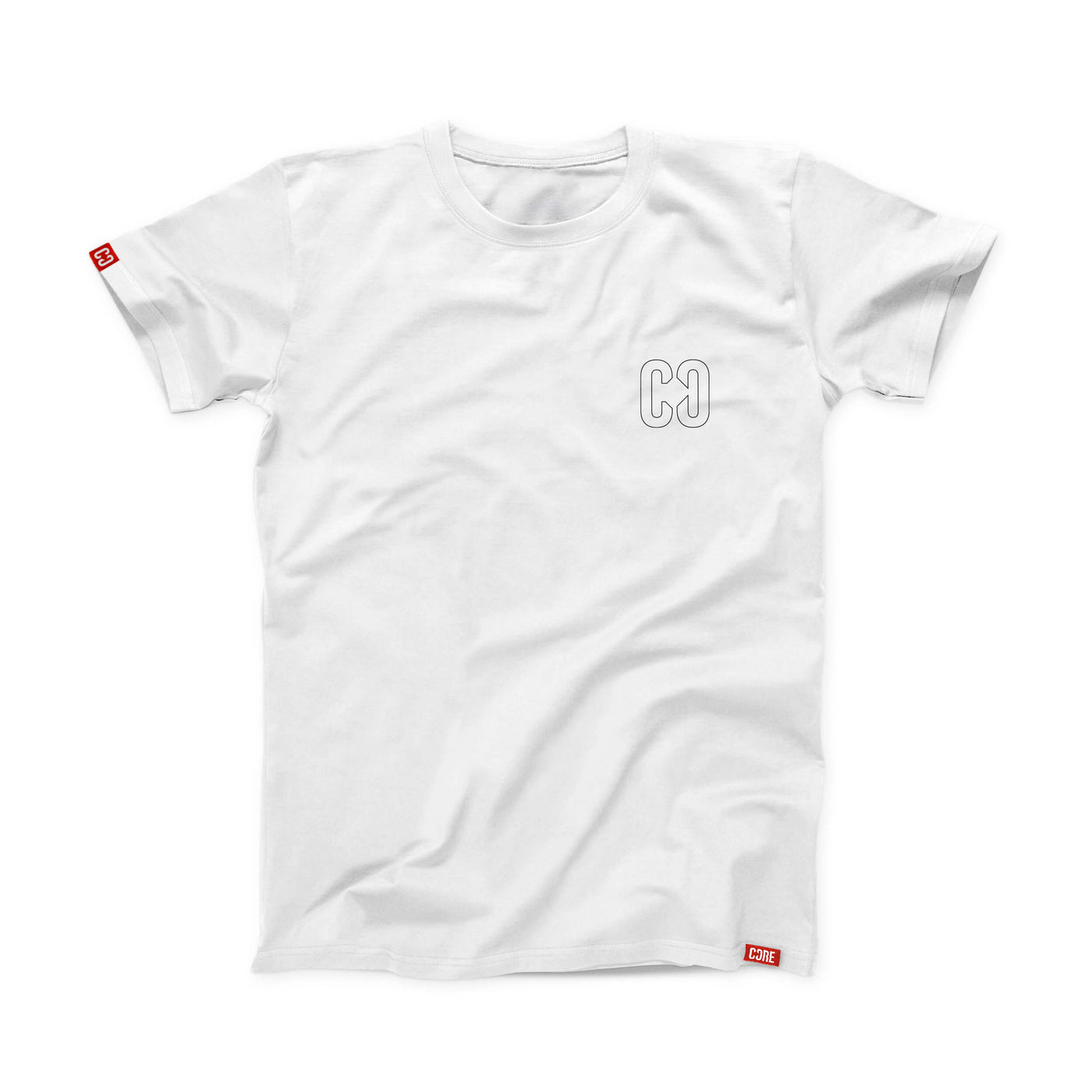CORE Hollow Icon, Pro T-Shirt - White