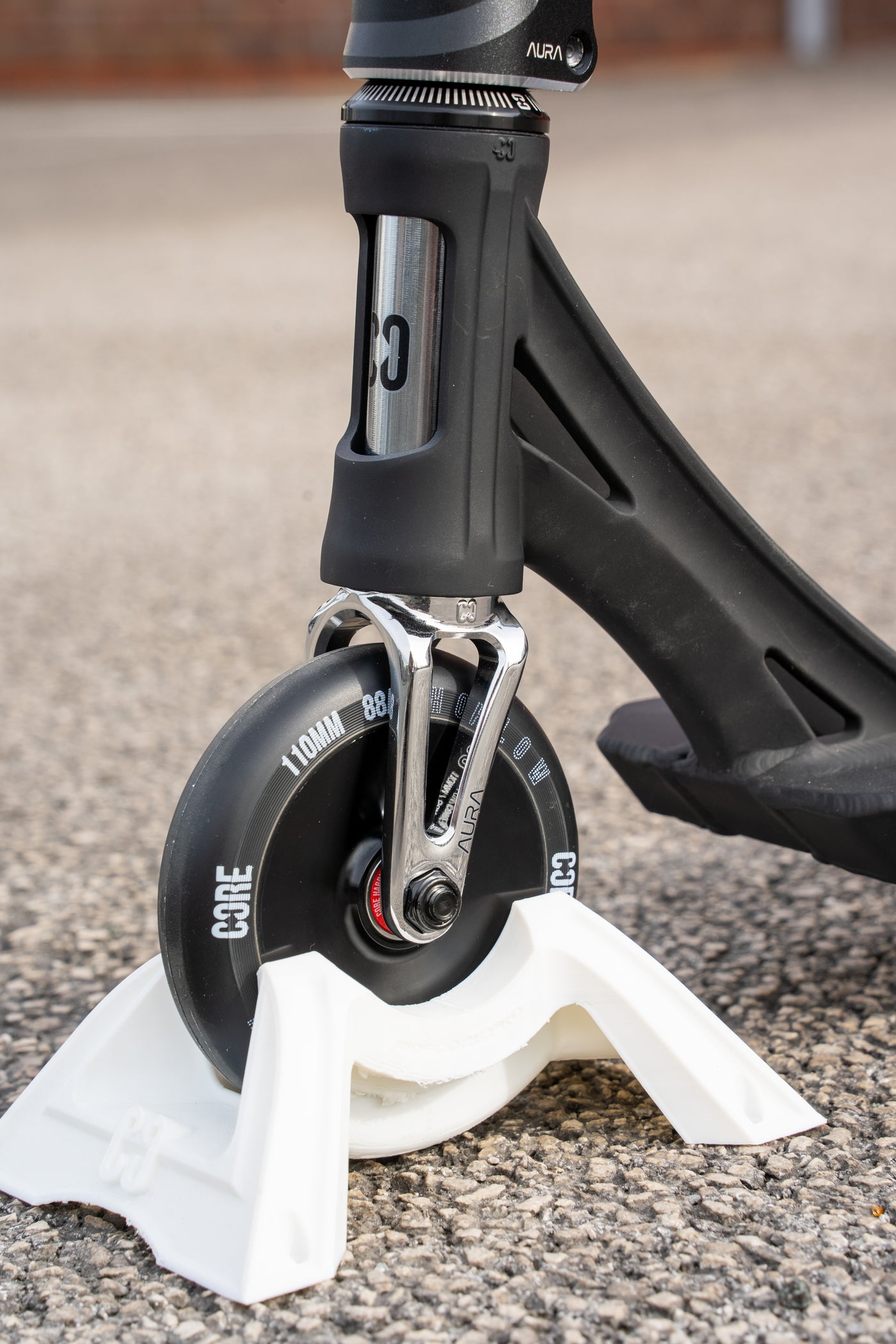 CORE Complete HALFBARZ Custom Stunt Scooter - Black/Chrome